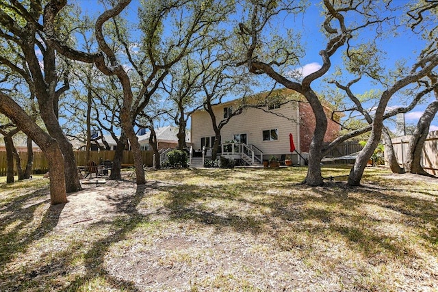 8007 Davis Mountain Cv, Austin, TX 78726 - fenced backyard with a wooden deck