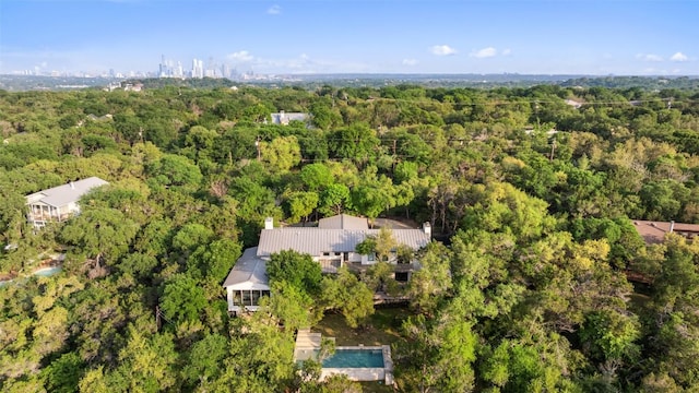 7 Rocky River Cv, West Lake Hills, TX 78746 - bird's eye view featuring a wooded view