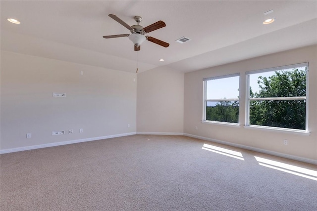 4829 Pyrenees Pass, Austin, TX 78738 - carpeted spare room with ceiling fan and recessed lighting