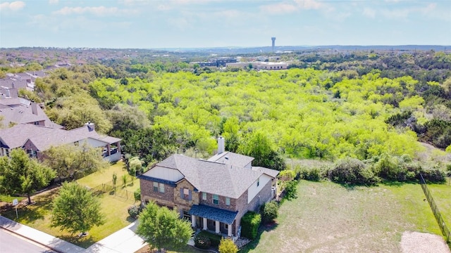 4829 Pyrenees Pass, Austin, TX 78738 - aerial view of a heavily wooded area