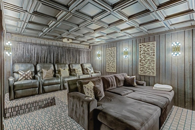3502 Native Dancer Cv, Austin, TX 78746 - cinema room with wood walls
