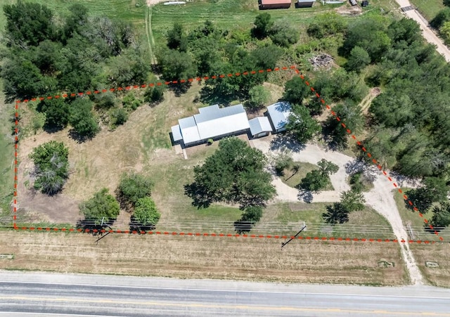 1229 State Highway 304, Gonzales, TX 78629 - aerial view of sparsely populated area featuring property boundaries highlighted
