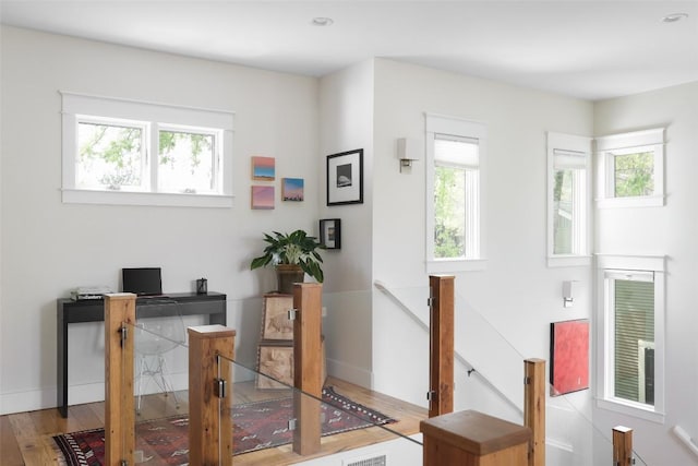 606 E 42nd St, Austin, TX 78751 - home office with wood finished floors and baseboards