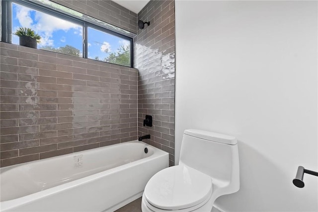 2311 Montclaire St Unit 2, Austin, TX 78704 - full bath featuring toilet and bathtub / shower combination