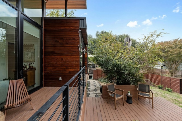 2311 Montclaire St Unit 2, Austin, TX 78704 - view of wooden terrace