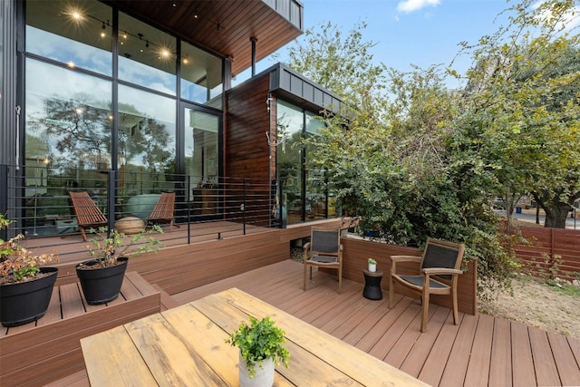 2311 Montclaire St Unit 2, Austin, TX 78704 - view of wooden terrace