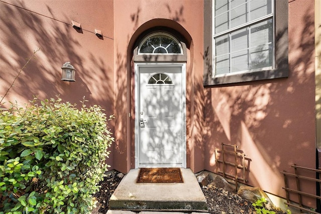 6220 Seville Dr, Austin, TX 78724 - view of exterior entry with stucco siding