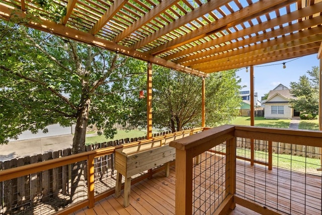 6220 Seville Dr, Austin, TX 78724 - wooden deck featuring a pergola
