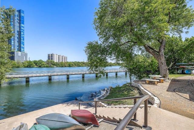 500 E Riverside Dr Unit 146, Austin, TX 78704 - dock featuring a water view