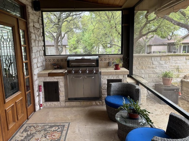 122 Camp Dr, Georgetown, TX 78633 - view of patio featuring area for grilling