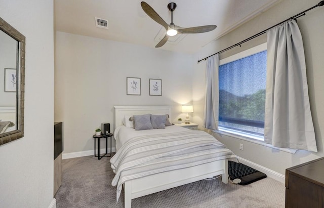 304 Ashburn Cv, Austin, TX 78738 - bedroom featuring carpet, baseboards, and ceiling fan