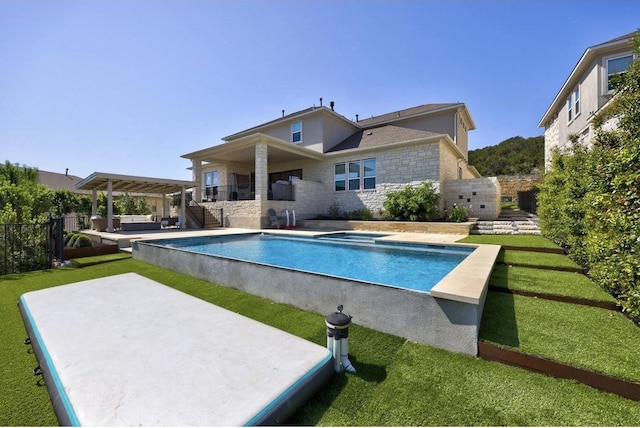 304 Ashburn Cv, Austin, TX 78738 - view of swimming pool with a patio area