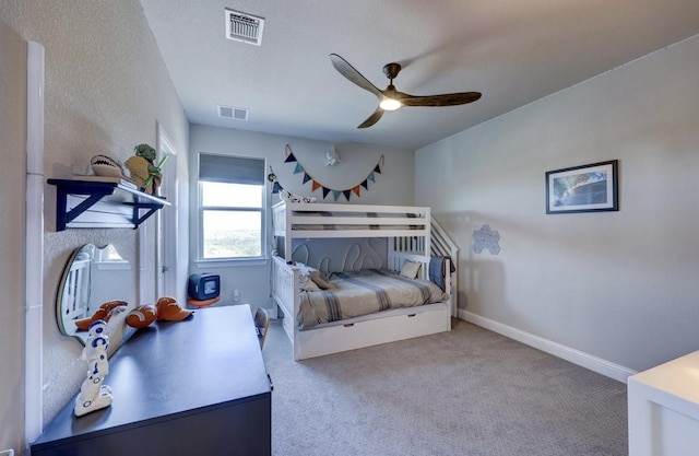 304 Ashburn Cv, Austin, TX 78738 - carpeted bedroom featuring ceiling fan and baseboards