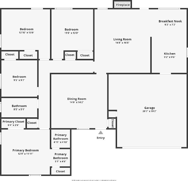 1405 Meadowmear Dr, Austin, TX 78753 - room layout