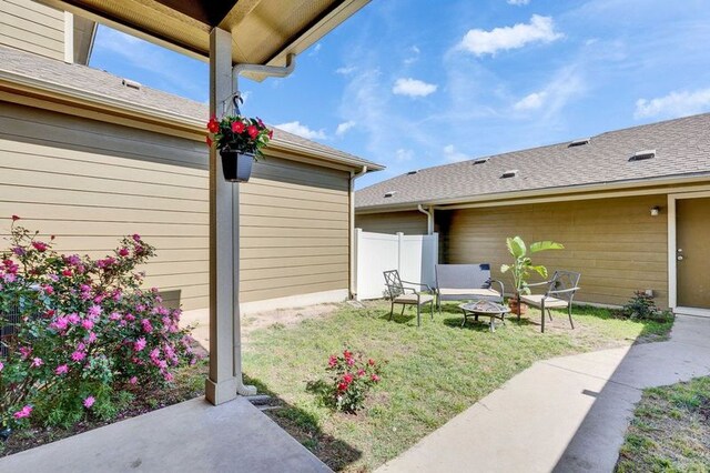 1012 Lost Pines Ln, Cedar Park, TX 78613 - view of yard featuring a patio and an outdoor fire pit