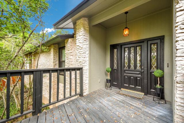 6304 Whitemarsh Valley Walk, Austin, TX 78746 - doorway to property with a deck