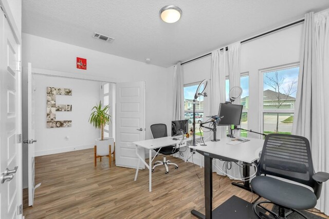 16512 Fetching Ave, Manor, TX 78653 - office area with wood finished floors and baseboards
