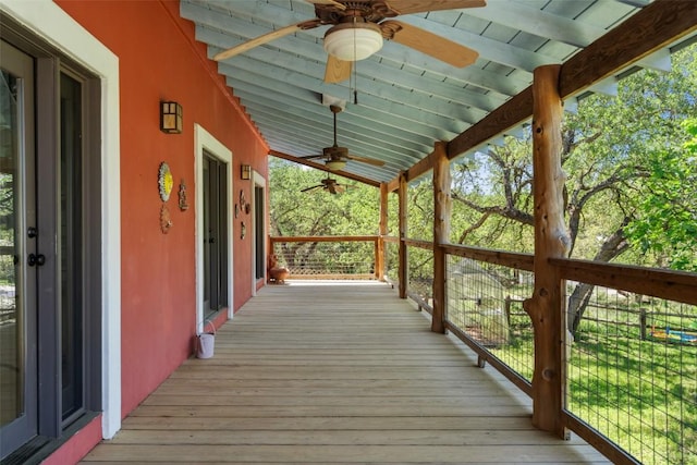 1005 Lisa Dr, Austin, TX 78733 - deck with ceiling fan