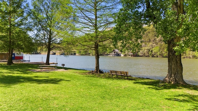 1005 Lisa Dr, Austin, TX 78733 - view of green lawn with a water view