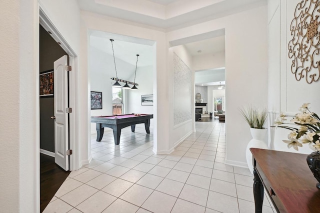 650 Ledge Stone Dr, Austin, TX 78737 - corridor featuring light tile patterned flooring and baseboards