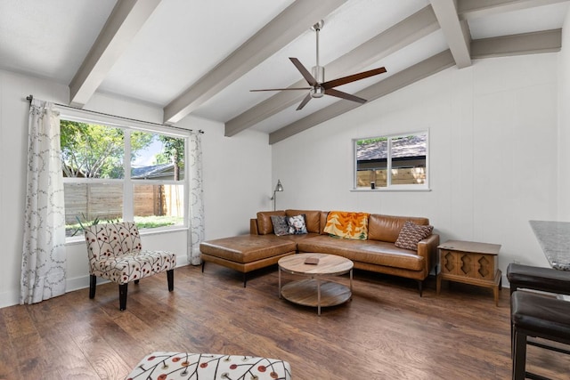 8604 Primrose Ln, Austin, TX 78757 - living area with wood finished floors and ceiling fan