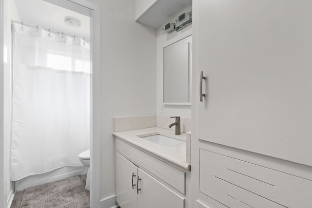 8604 Primrose Ln, Austin, TX 78757 - full bath with vanity and shower / bath combination with curtain