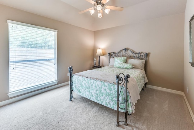 402 Palos Verdes Dr, Lakeway, TX 78734 - carpeted bedroom with baseboards and a ceiling fan