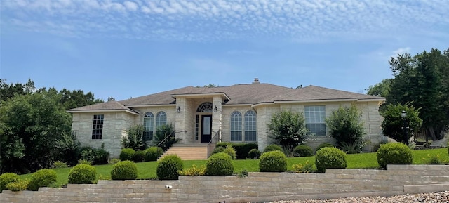 402 Palos Verdes Dr, Lakeway, TX 78734 - view of front facade featuring stone siding