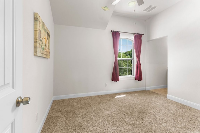 2348 Centennial Loop, Round Rock, TX 78665 - carpeted empty room with a ceiling fan and baseboards