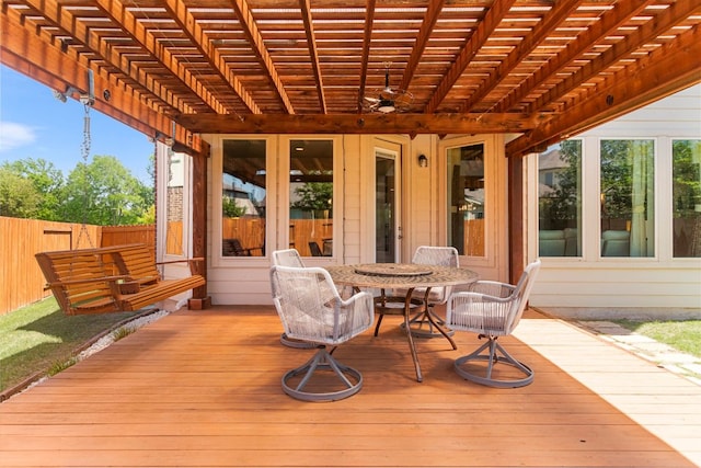 2348 Centennial Loop, Round Rock, TX 78665 - unfurnished sunroom with french doors, outdoor dining area, and a ceiling fan