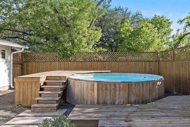 6107 Amber Pass, Austin, TX 78745 - view of wooden deck