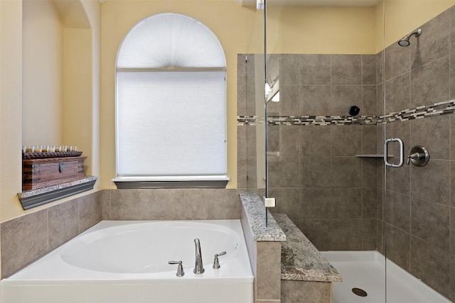 5612 Cherokee Draw Rd, Austin, TX 78738 - full bath with a garden tub and a shower stall