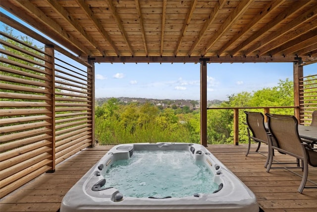 5612 Cherokee Draw Rd, Austin, TX 78738 - deck with outdoor dining space