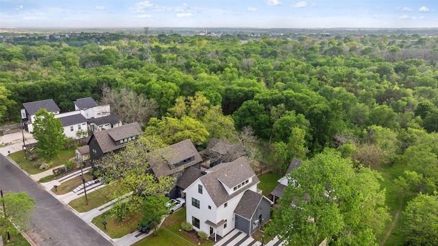 5701 Tura Ln Unit 1, Austin, TX 78721 - aerial view of residential area with a heavily wooded area