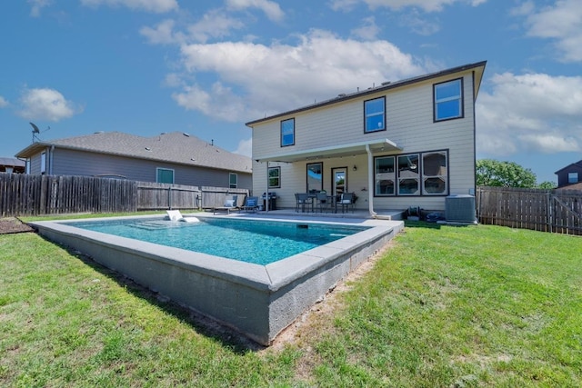 5812 Pescia St, Round Rock, TX 78665 - rear view of property with cooling unit and a patio