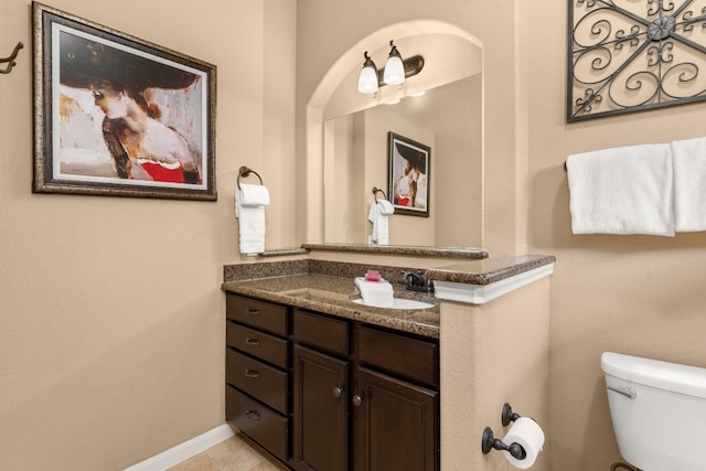 215 Choke Canyon Ln, Georgetown, TX 78628 - bathroom with vanity and toilet
