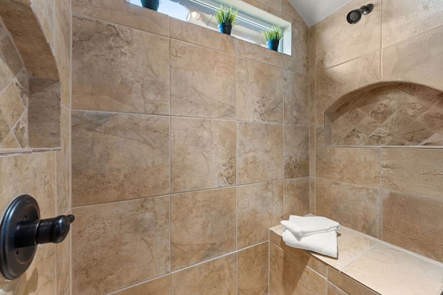 215 Choke Canyon Ln, Georgetown, TX 78628 - bathroom view of a tile shower
