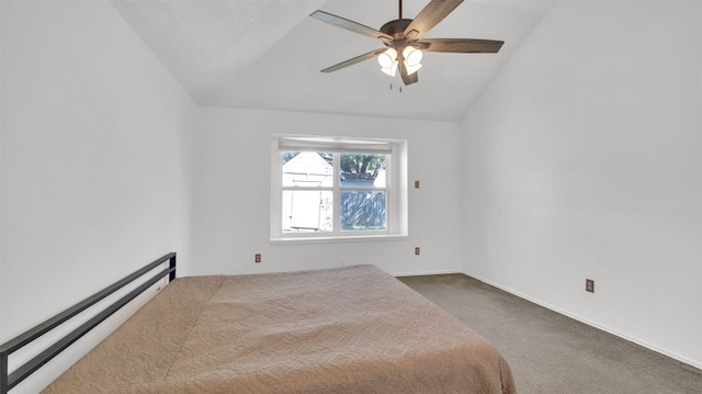 812 Saunders Dr, Round Rock, TX 78664 - bedroom with lofted ceiling, a baseboard radiator, carpet flooring, and ceiling fan