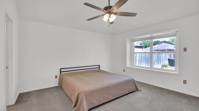 812 Saunders Dr, Round Rock, TX 78664 - bedroom with carpet floors and ceiling fan