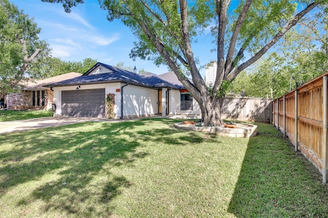 812 Saunders Dr, Round Rock, TX 78664 - ranch-style house featuring an attached garage, a chimney, and driveway