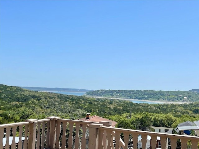 1530 Trailridge Dr, Canyon Lake, TX 78133 - mountain view with a heavily wooded area and a large body of water