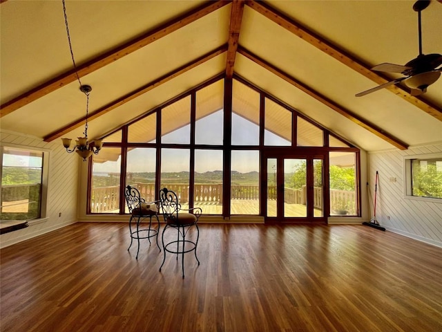 1530 Trailridge Dr, Canyon Lake, TX 78133 - unfurnished sunroom with a chandelier and a mountain view