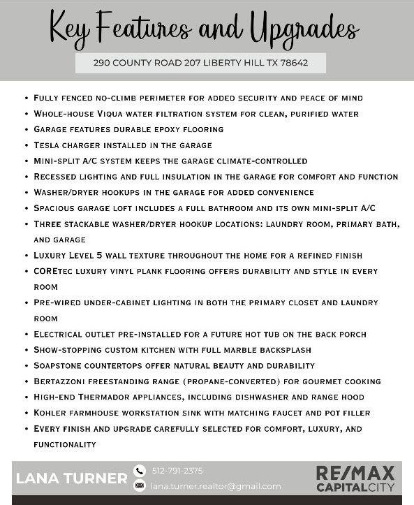 290 County Road 207, Liberty Hill, TX 78642 - view of a document
