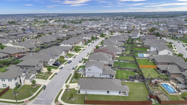 100 Vickers St, Georgetown, TX 78628 - bird's eye view featuring a residential view