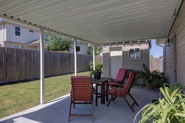 10312 Bankhead Dr, Austin, TX 78747 - view of patio featuring outdoor dining area