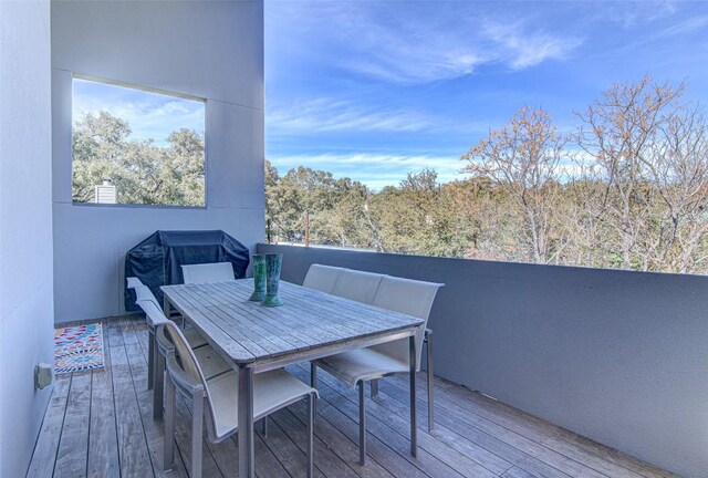 9707 Timber Ridge Pass, Austin, TX 78733 - wooden deck featuring grilling area