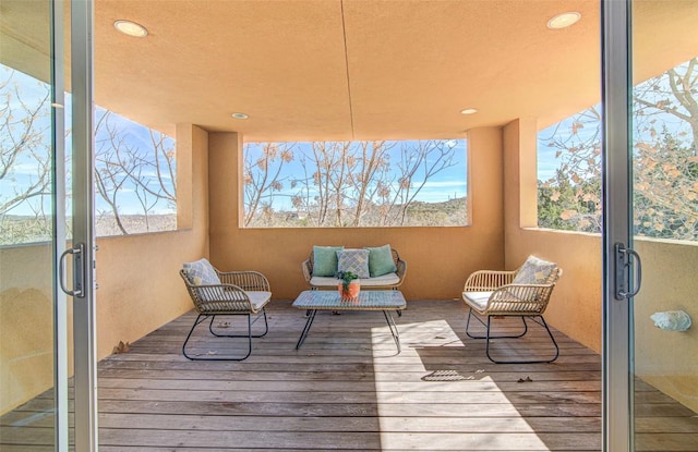 9707 Timber Ridge Pass, Austin, TX 78733 - view of wooden terrace
