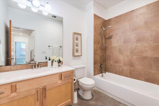 2608 E 6th St Unit 6, Austin, TX 78702 - bathroom featuring bathing tub / shower combination, vanity, and toilet