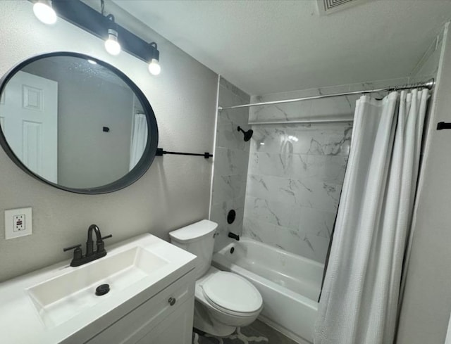 5918 Lago Vista Way Unit D32, Leander, TX 78645 - bathroom with shower / tub combo, vanity, and toilet