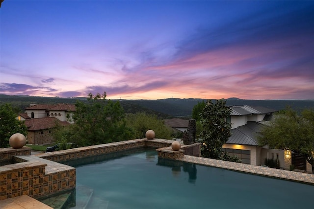 11913 Preserve Vista Ter, Austin, TX 78738 - swimming pool with a mountain view
